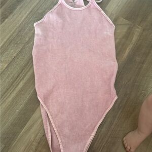 FP Movement by Free People Soft Pink Bodysuit